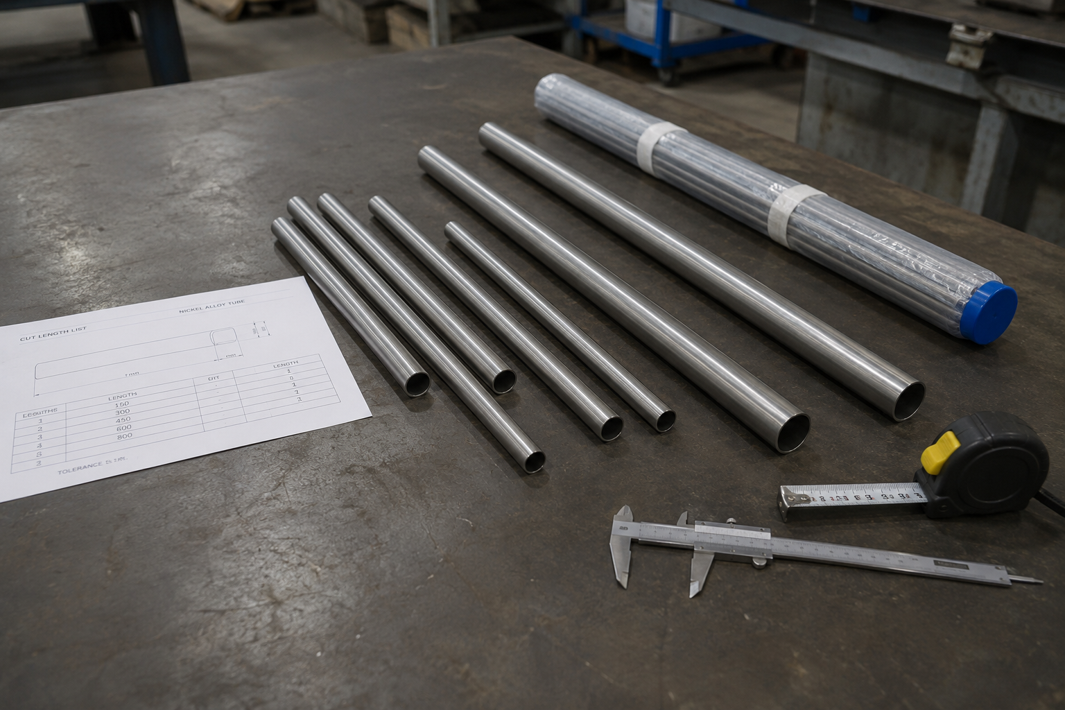 Custom Cut Nickel Alloy Tubes